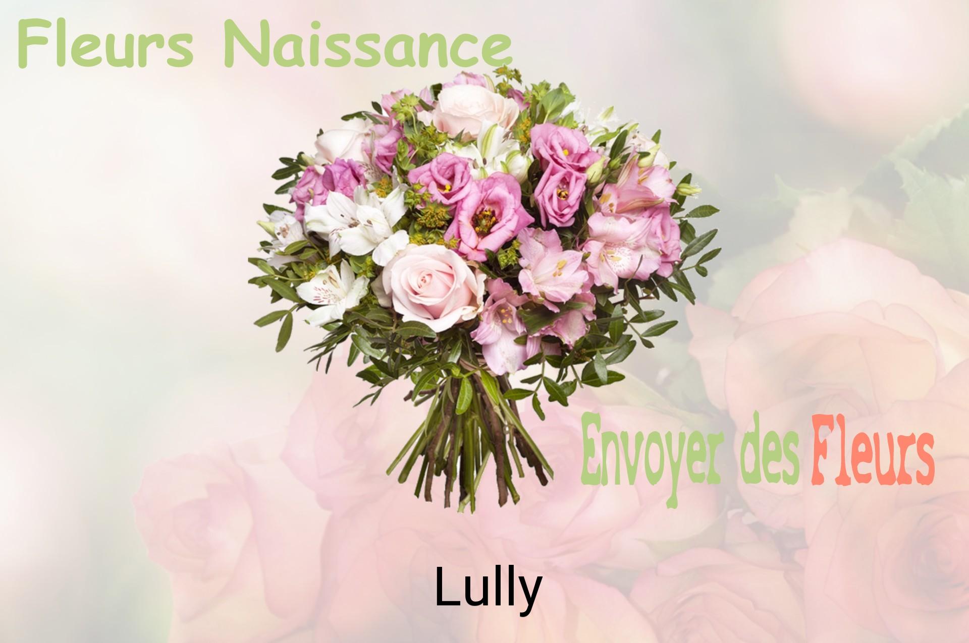 Bouquet de fleurs de naissance livré à Lully